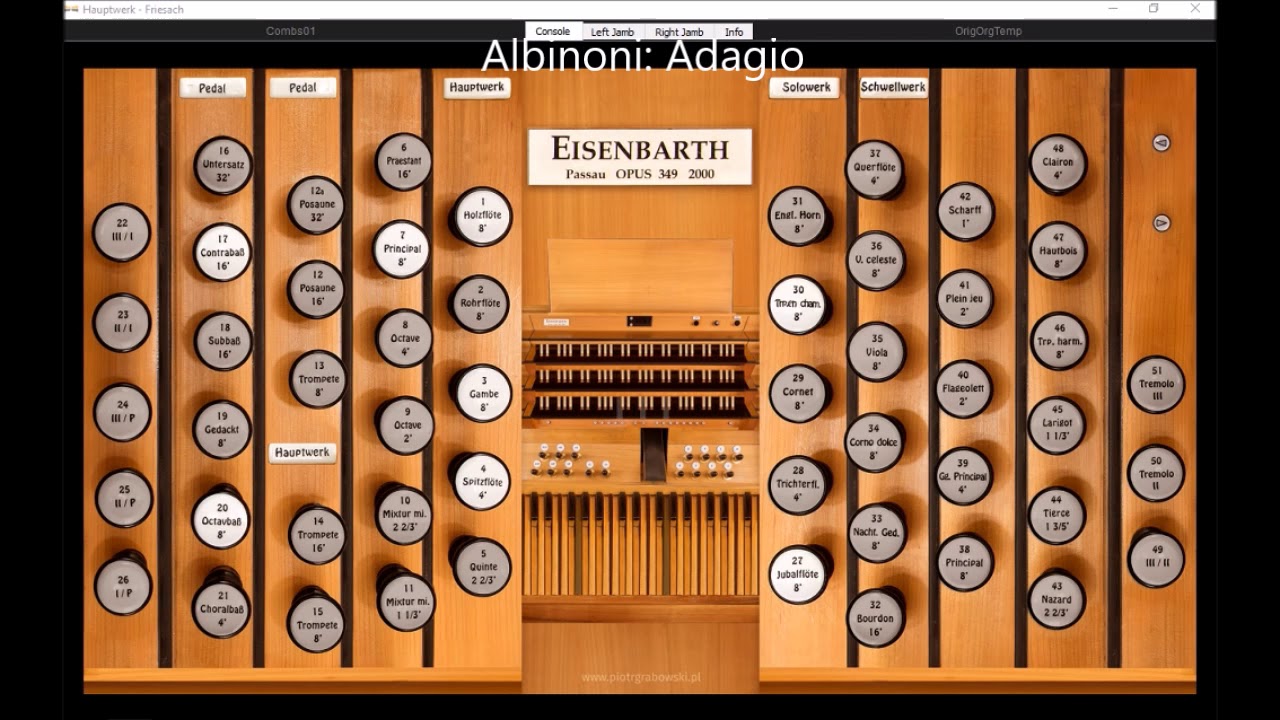 Tomaso Giovanni Albinoni Adagio (Hauptwerk Friesach)