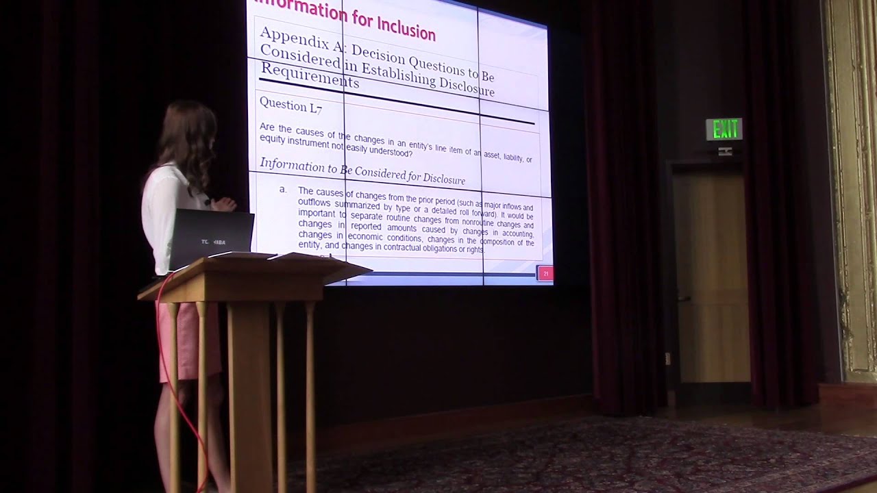 Danika Tibbetts on the Financial Accounting Standards Board and Disclosure Framework Project