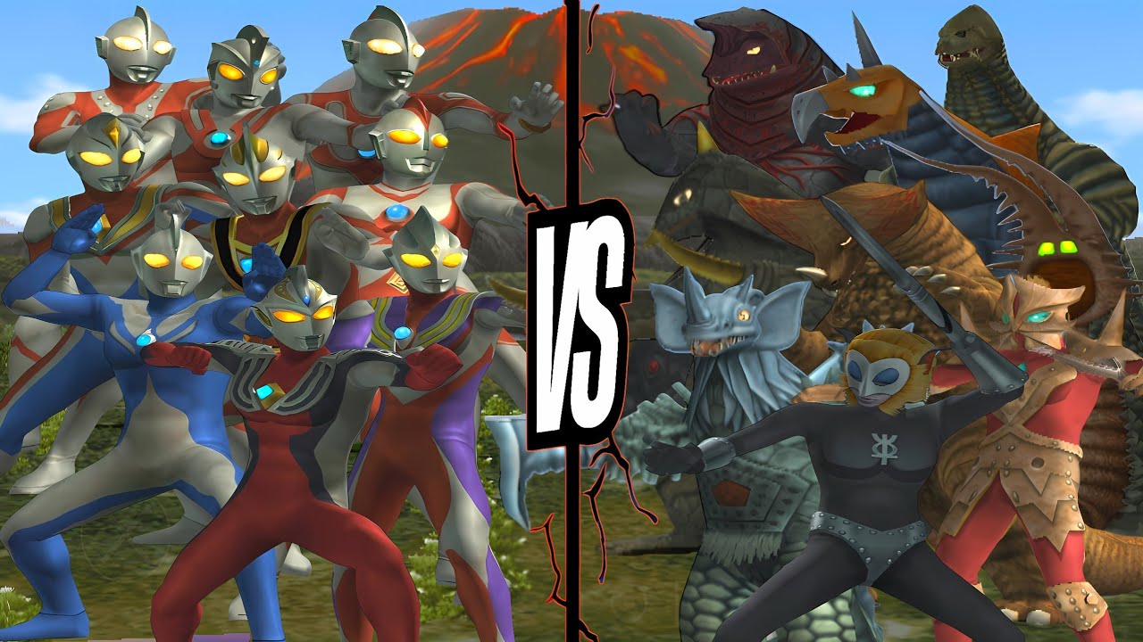 ウルトラマン JUSTICE VS ALIEN MAGMA, ULTRAMAN COSMOS VS ACE ROBOT, TIGA VS TYRANT, GAIA VS GOMORA #ウルトラマン