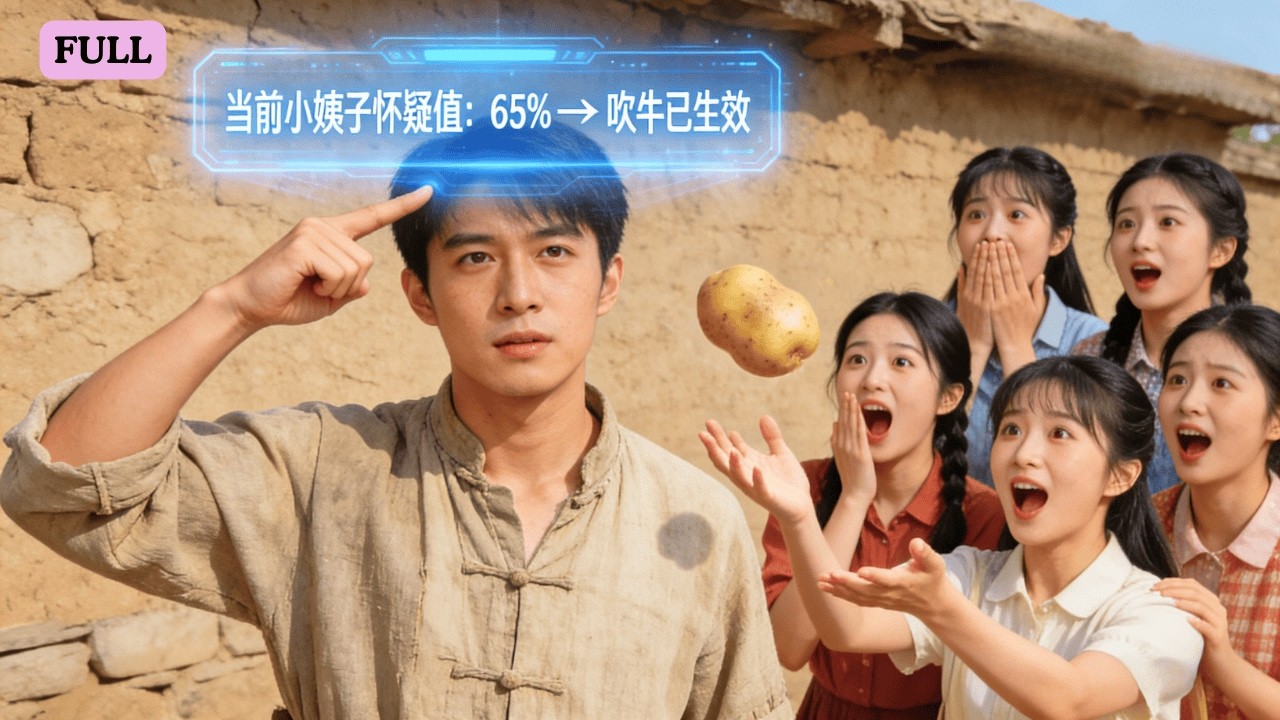 【全集】我穿成家暴男，醒来老婆饿死葬礼上！绑定吹牛系统，土豆凭空出现，观音土变面粉！从家暴人渣到护姐狂魔！带着五个小姨子屯粮暴富，灾荒年靠系统逆天改命！！#欲求#爱情#甜寵 #复仇