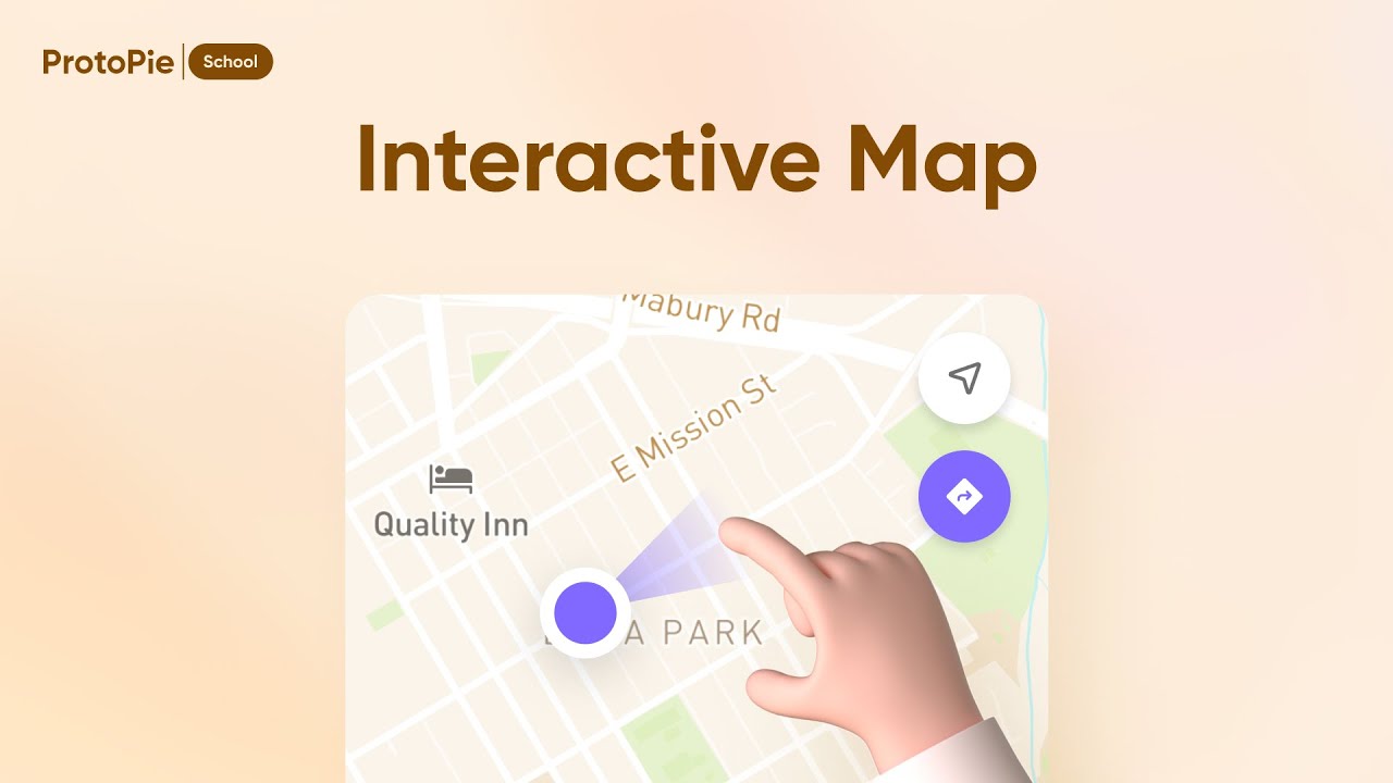 ProtoPie School: Interactive map with multi-touch interactions | ProtoPie Tutorial