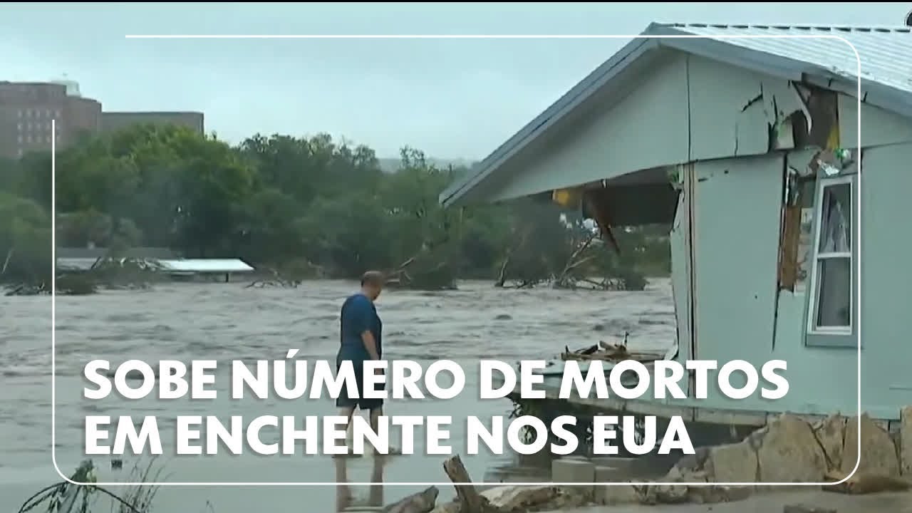Sobe o número de mortos por enchentes no Texas, EUA