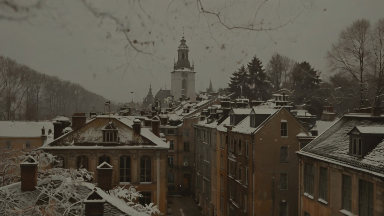 Dark Academia Rainy Evening – Melancholic Piano Music for Focus & Relaxing