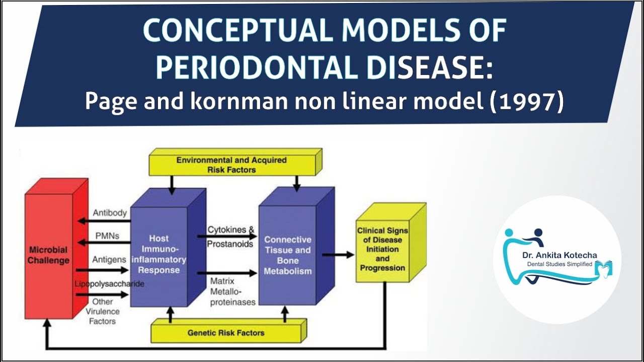 CONCEPTUAL MODEL OF PERIODONTAL DISEASE/ NON LINEAR MODEL 1/ PAGE & KORNMAN 1997/ DR. ANKITA KOTECHA