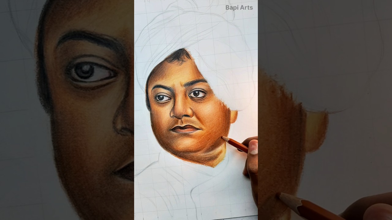Swami vivekananda drawing 🧡 
