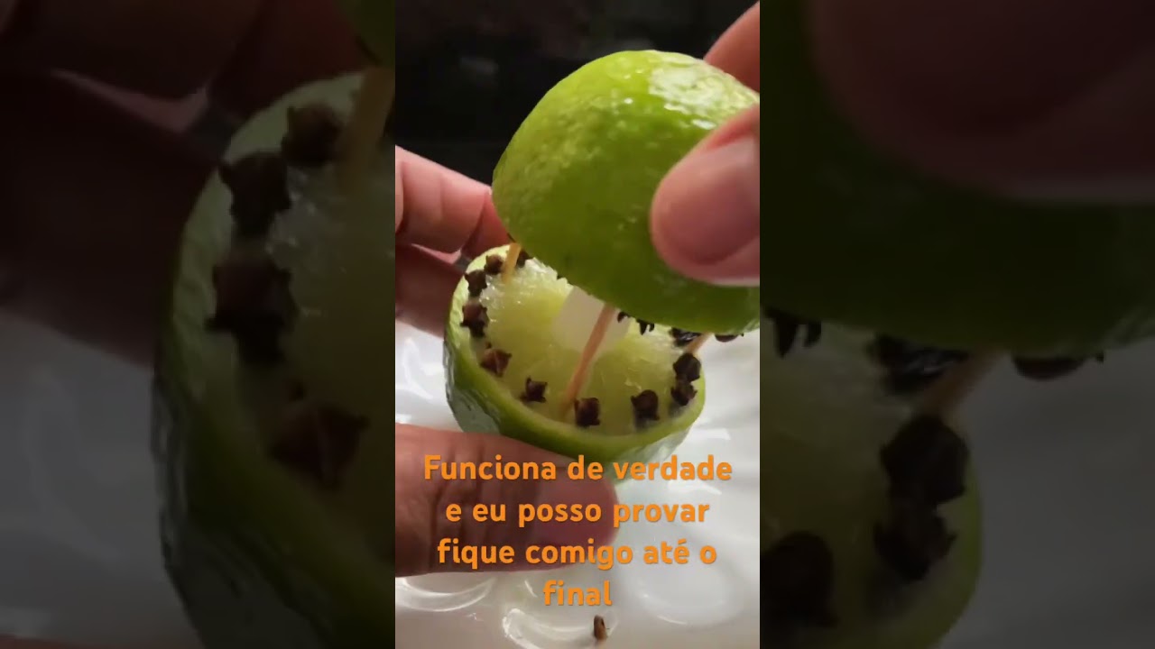 Repelente caseiro com tr&ecirc;s engredientes cravo da &iacute;ndia vela e lim&atilde;o #yotube #repelente