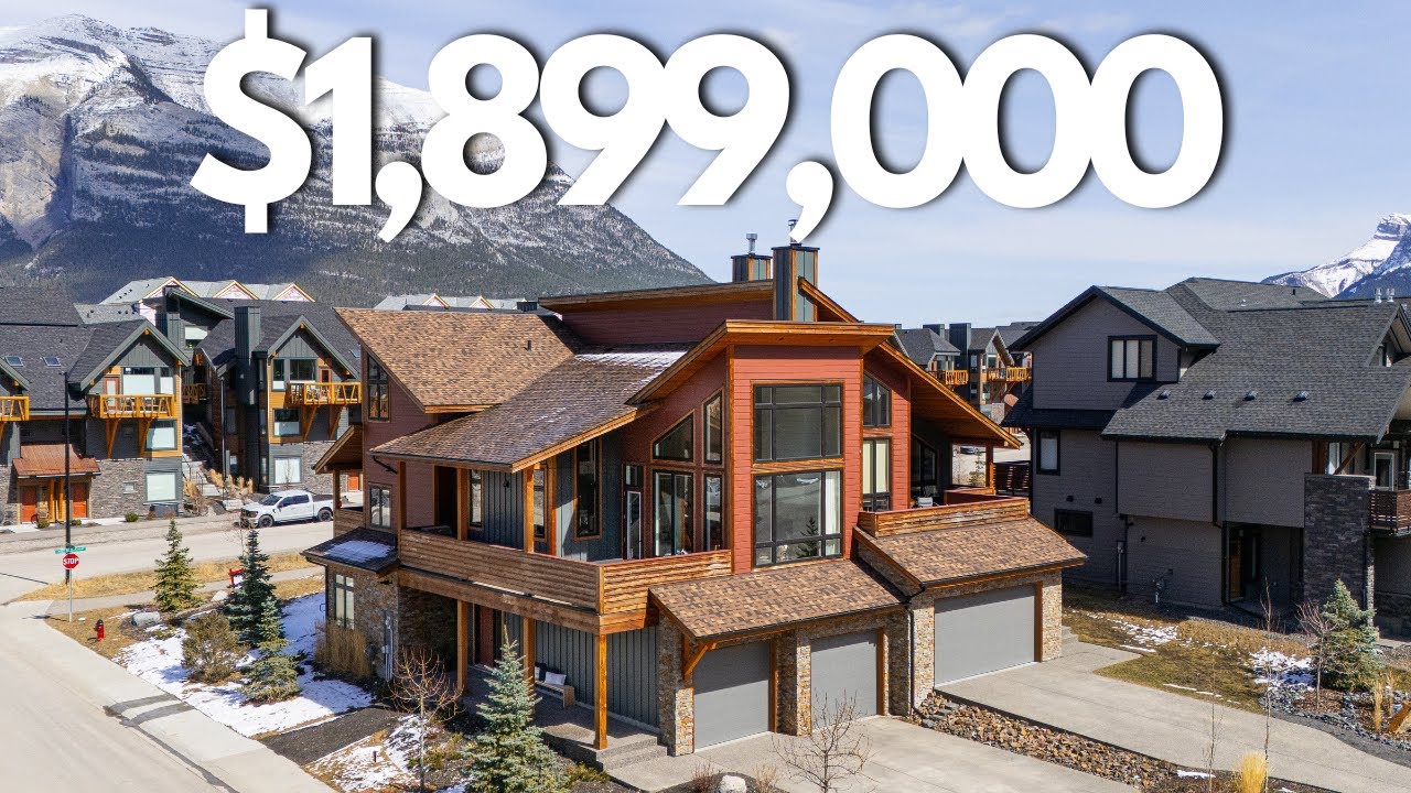 This $1.9M Corner Lot Home Has The Most INCREDIBLE Mountain Views! | Canmore Real Estate