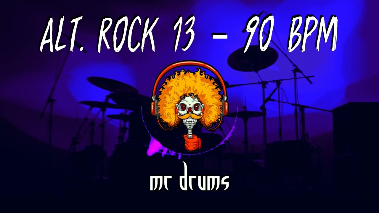 Alt Rock 13 - 90 BPM | Backing Drums | Only Drums