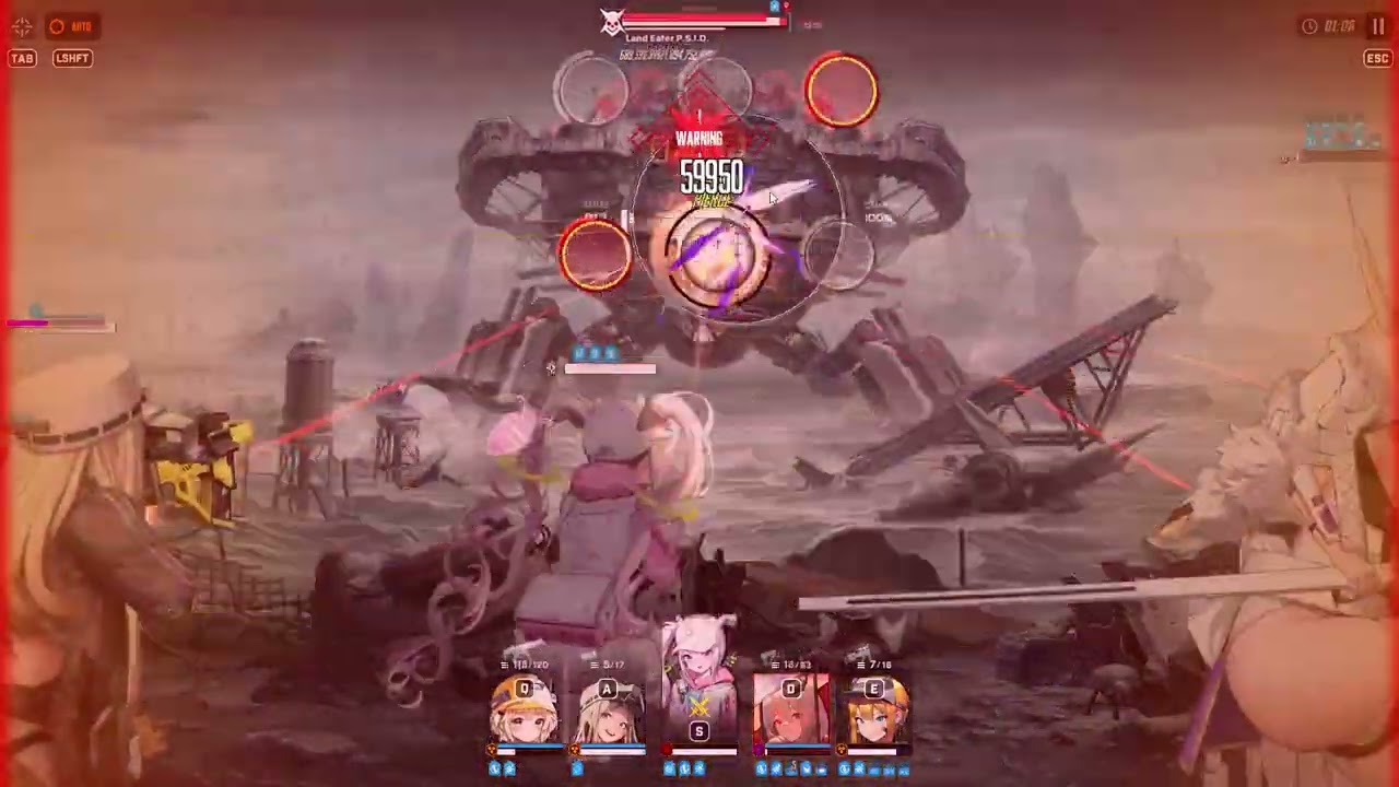 NIKKE Union Raid S6 - Land Eater Level 10 - Mock Battle (526,177,566 Damage)