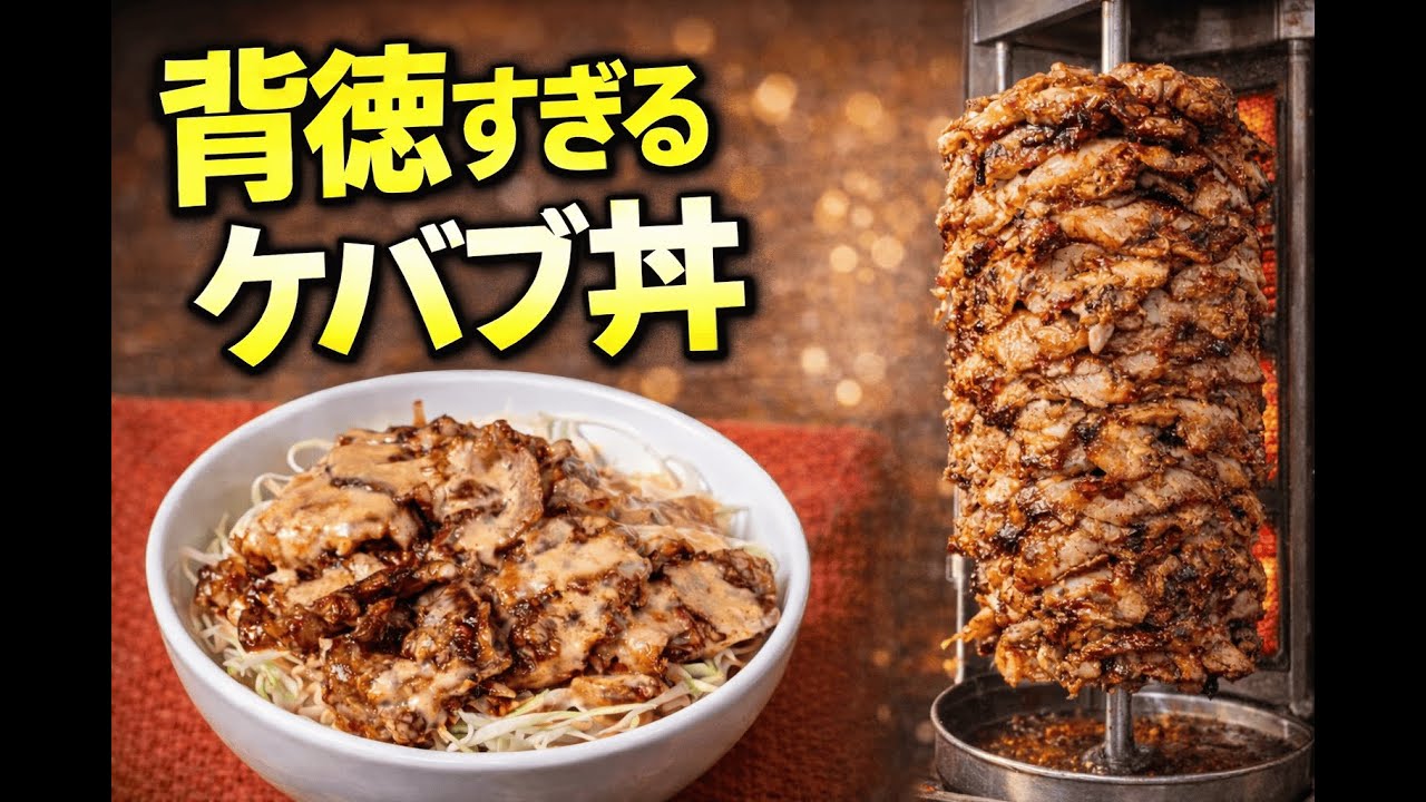 【屋台の味を自宅で再現】ケバブを丼にしたらこの世で一番罪な味が爆誕