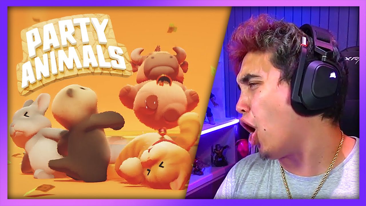 PASTY JUEGA A PEGARSE CON ANIMALITOS TIERNOS | PARTY ANIMALS 🦁
