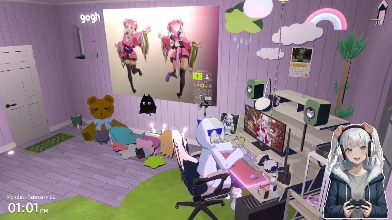 gogh[ゴッホ]#07 20260202  🍃墓守エルフの自習室🌿#07｜苦手ゲーム克服🫧goghお部屋作り🐟疲れたらお魚を眺めてのんびりしよ☕️