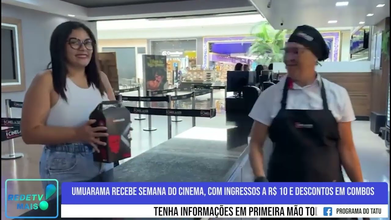 Umuarama recebe Semana do Cinema, com ingressos a R$ 10 e descontos em combos