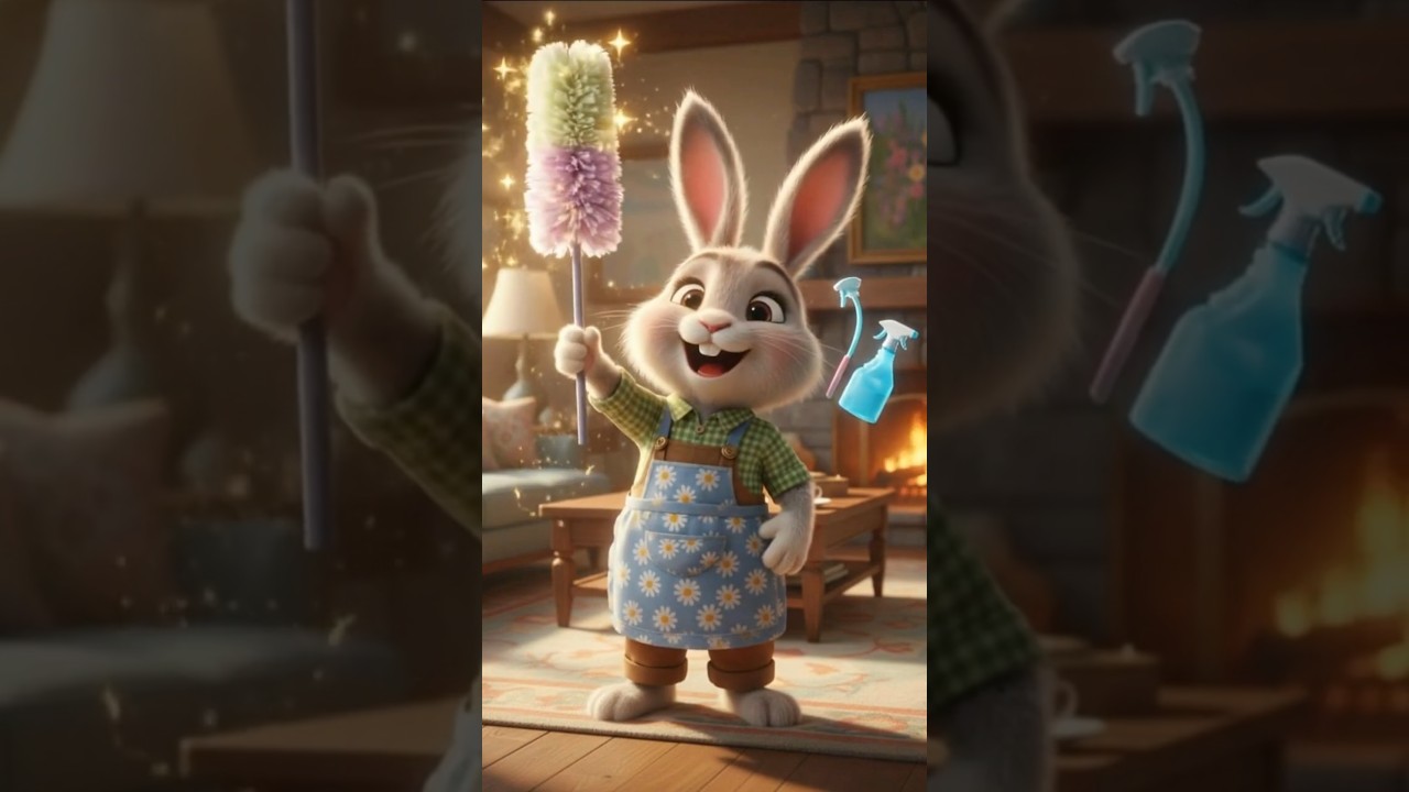 🧹 Cozy Bunny Cleaning Day 🐰 | Pixar-Style ASMR | Relaxing Home Vibes (Full Series A–Z)