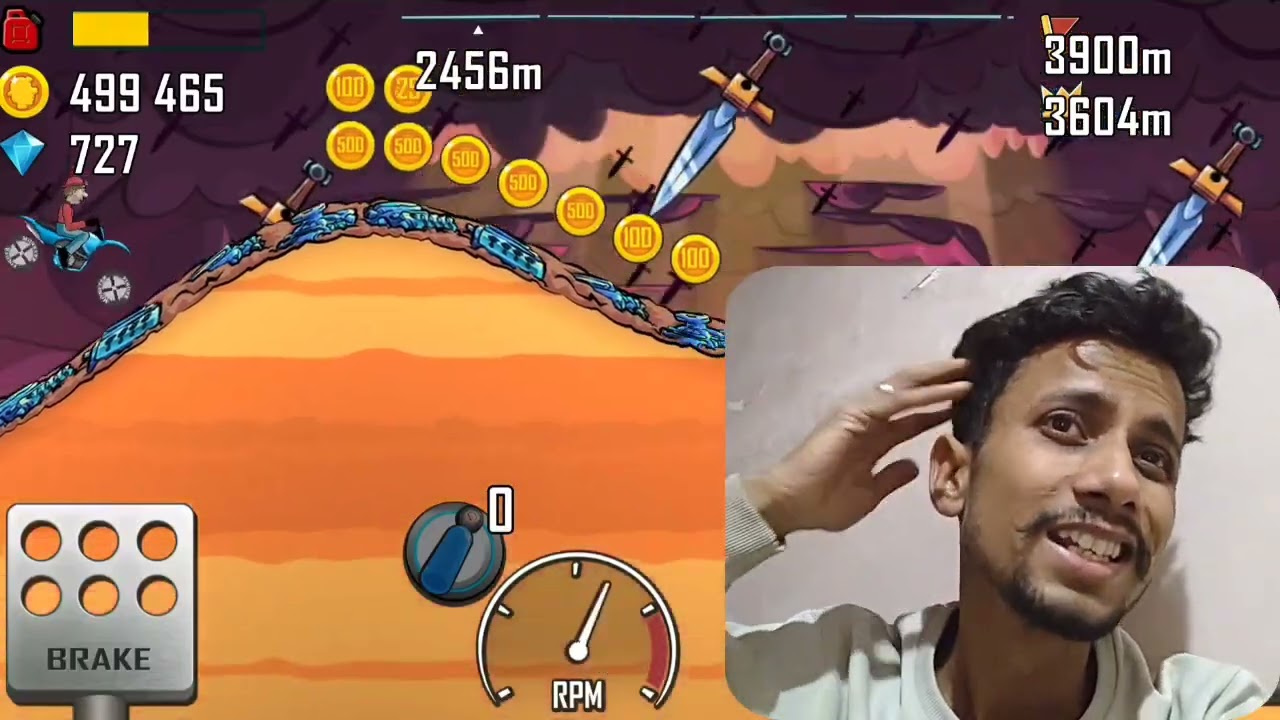 Hill climb game in motorbike play gameplay || mega highway to game of Play to hcr game