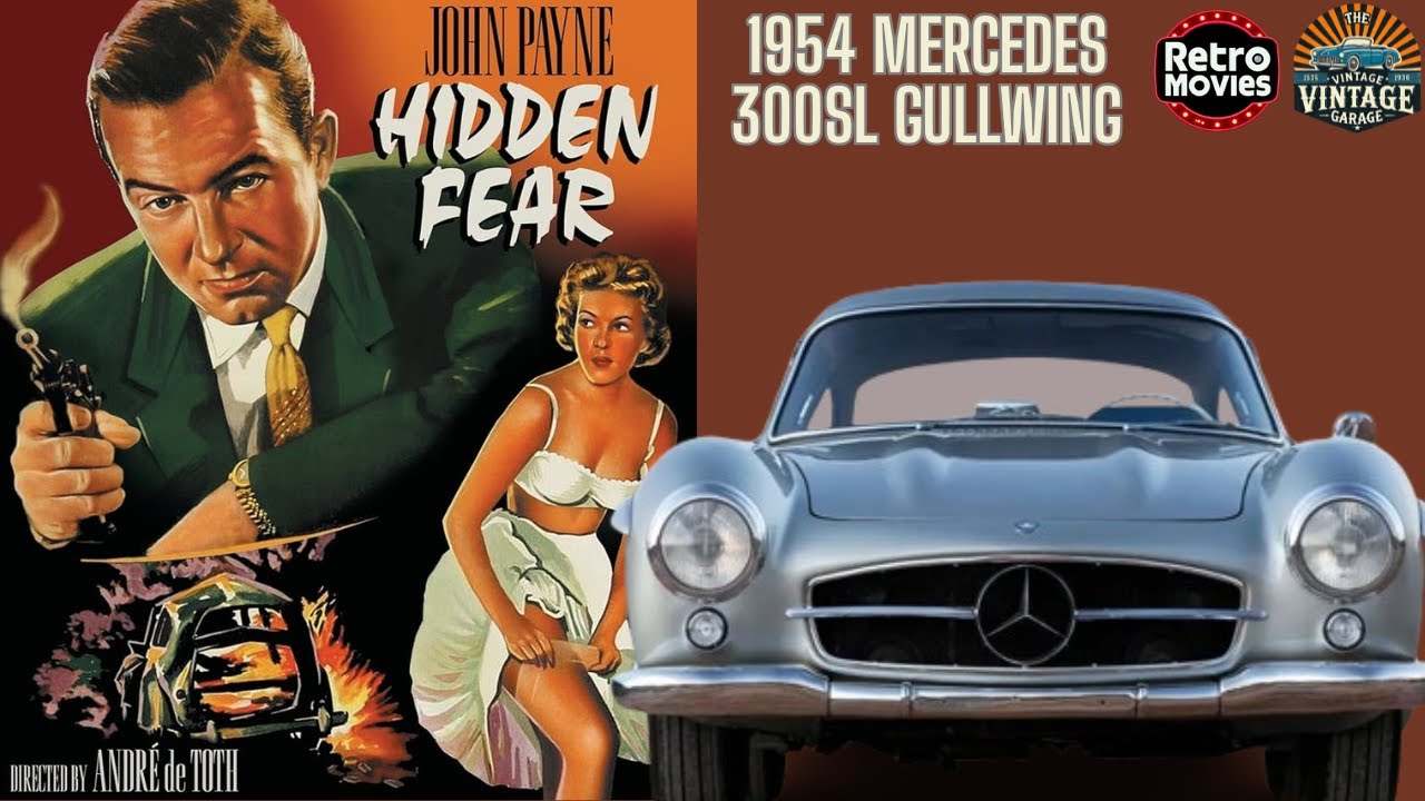 Mercedes 300SL Gullwing in Hidden Fear (1957) — Film Noir Meets Automotive Icon