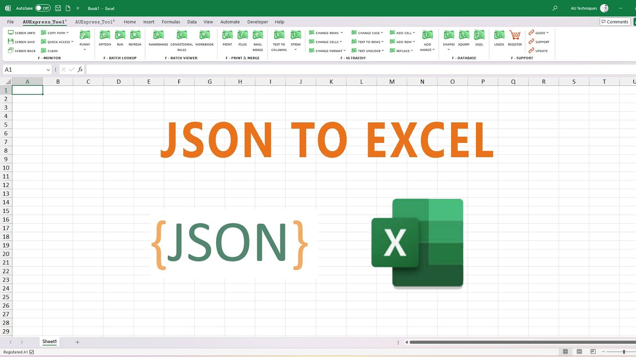 Excel365 - Import Json Data Into Excel.