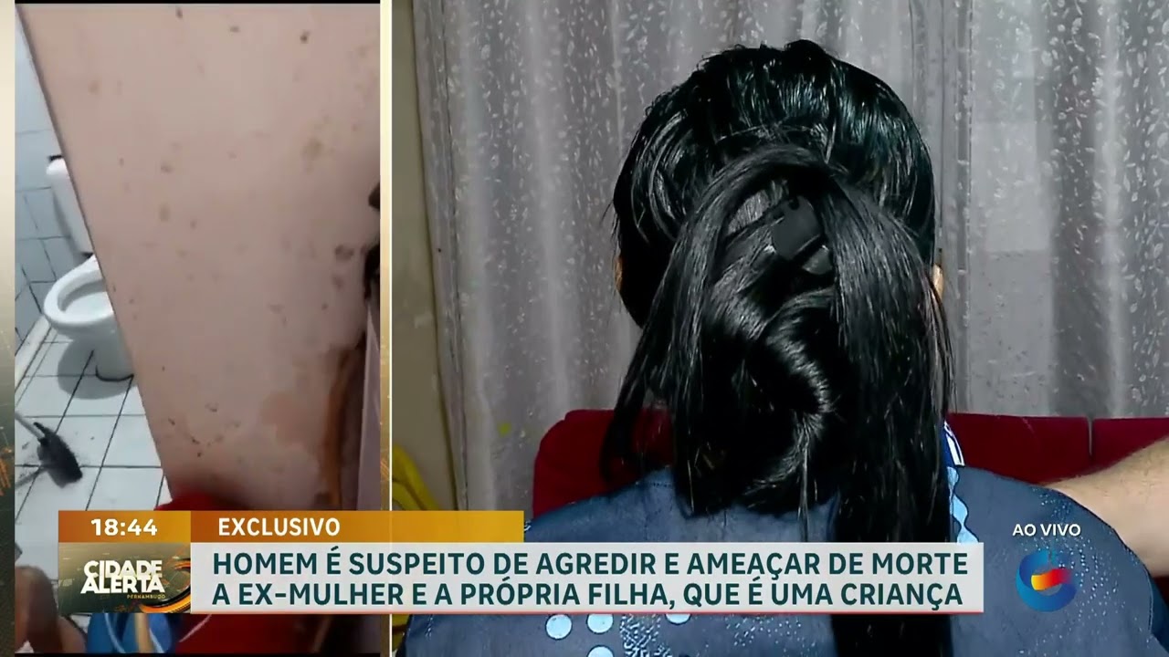 Homem é suspeito de agredir e ameaçar de morte a ex-mulher e a própria filha