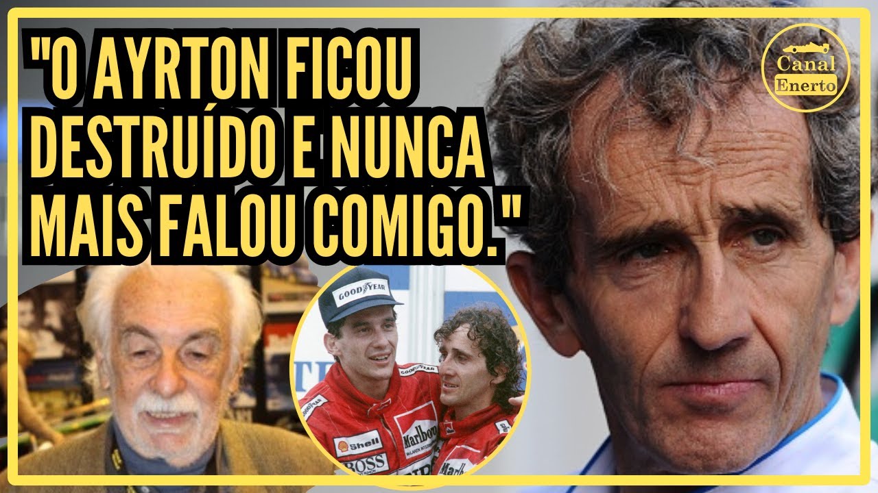 Prost admite erro no rompimento com Senna.