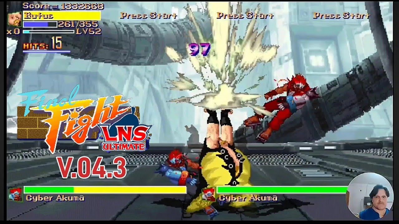Final Fight LNS ULTIMATE V.04.3/ Arcade(Hard Musou). 1cc Rufus.