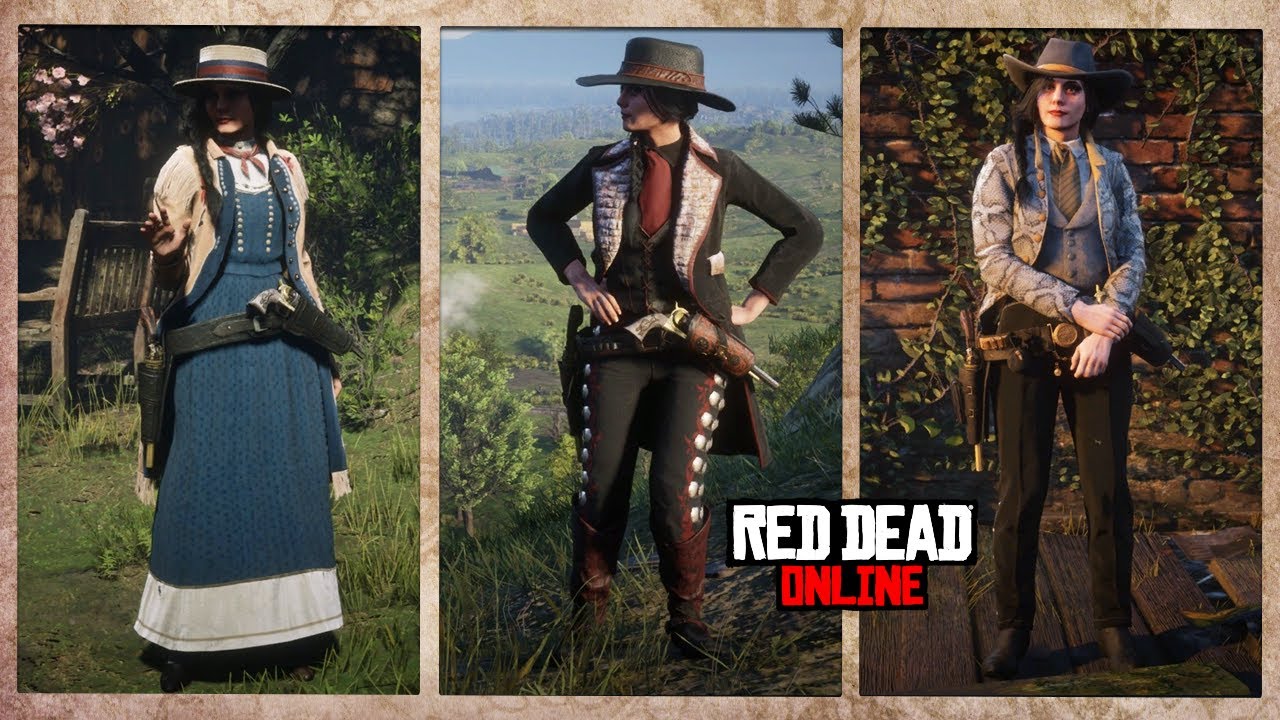 30 Legendary Garment and Hunter Inspired Female Outfits in Red Dead Online