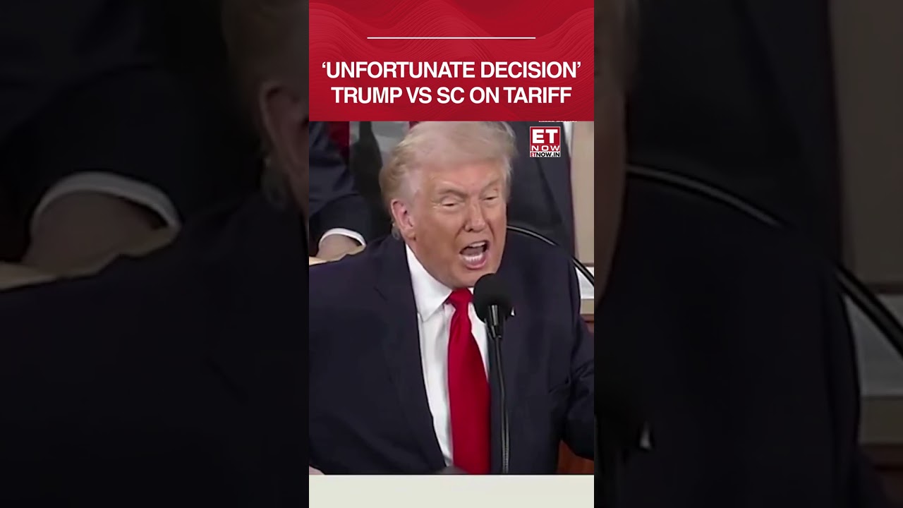 Trump Slams Supreme Court Tariff Ruling In 2026 SOTU! 'Unfortunate Decision' #shorts #trending