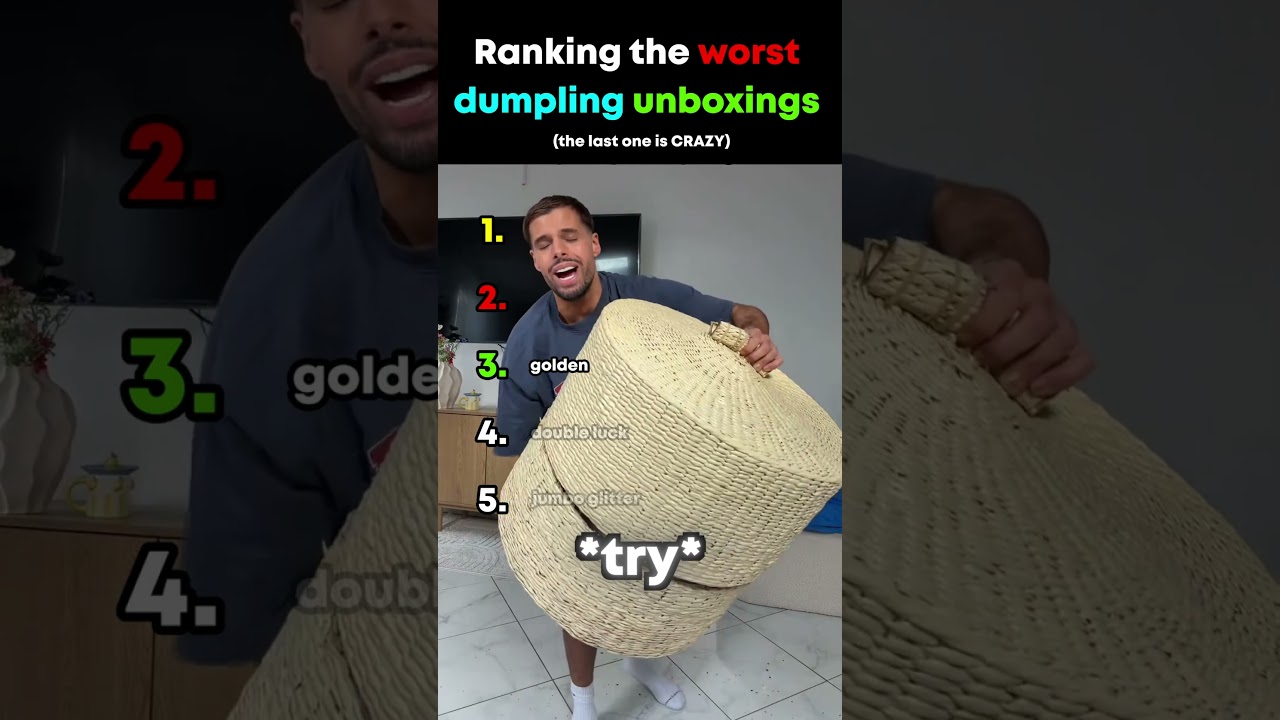 I ranked the worst squishy dumpling unboxings ever... 💀 #shorts #unboxing #squishy