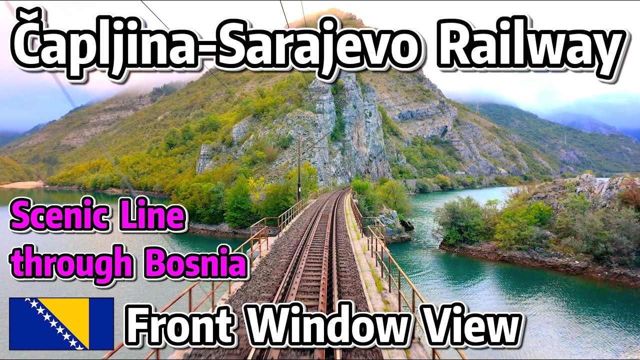 ⁴ᴷ⁶⁰ Driver's View of Bosnia’s Beautiful Mountain Railway | Čapljina to Sarajevo