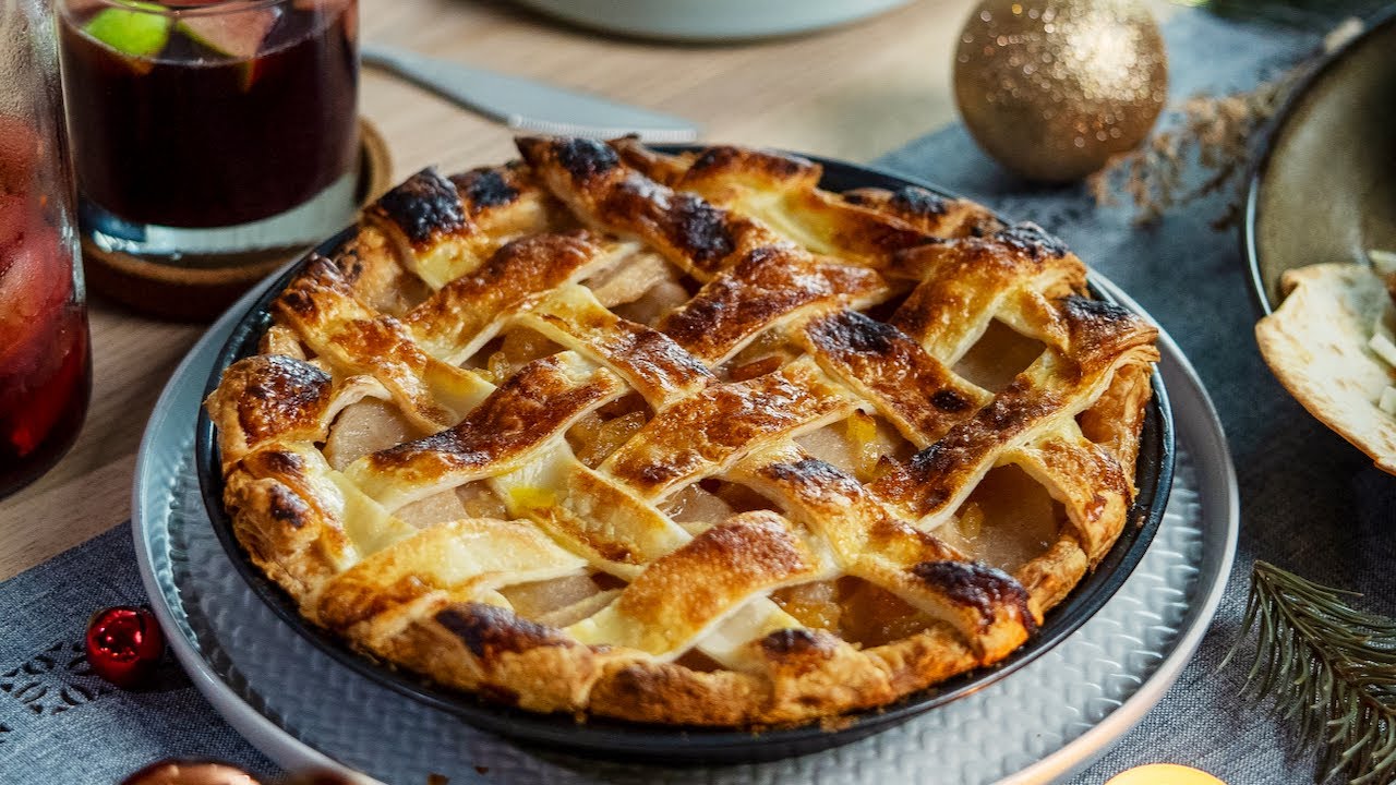 Easy Korean Pear Pie Recipe with Candied Ginger