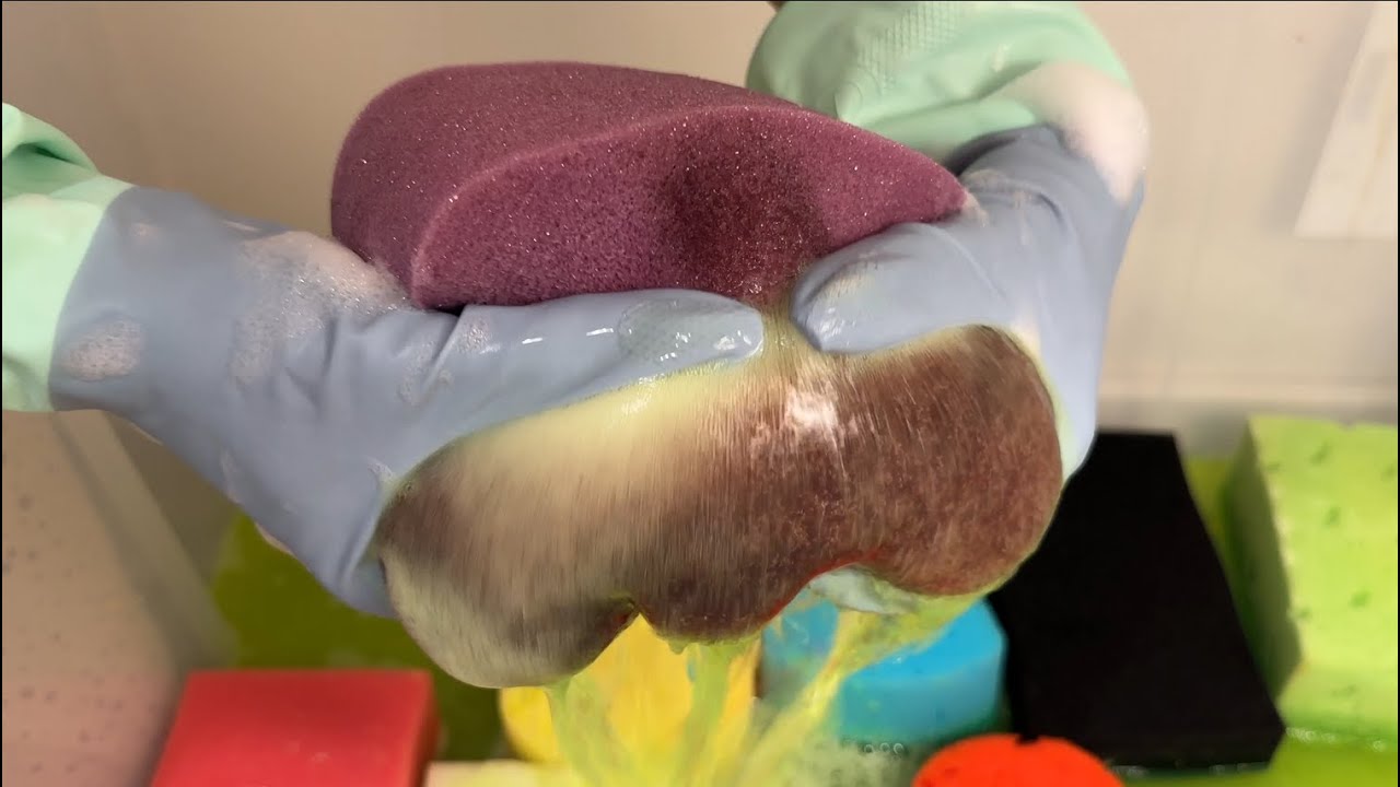 EXTREMELY Satisfying ASMR Sponge Sounds