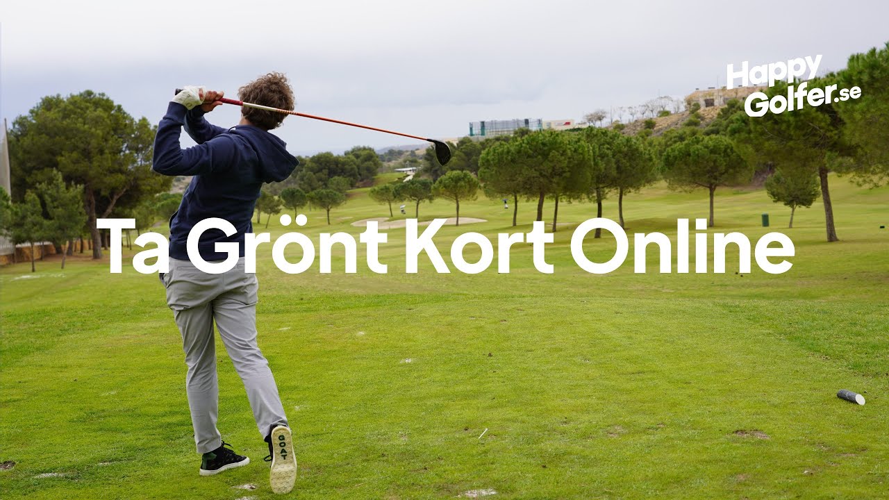 Ta gr&ouml;nt kort online med Happy golfer