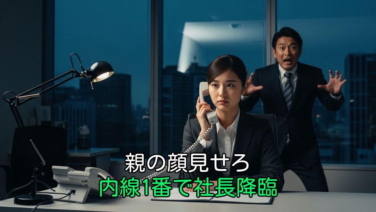 「親もバカ面」と侮辱された新人。内線1番を鳴らした瞬間、部長の人生が詰んだ…