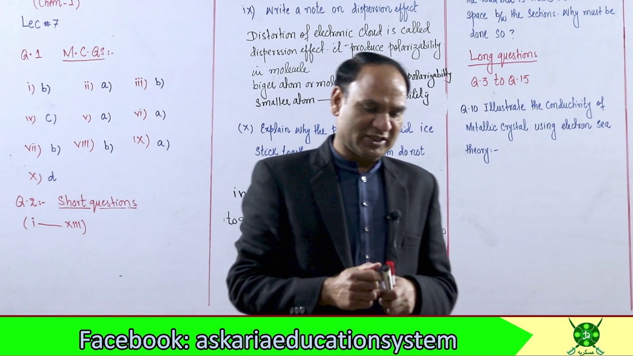Ch#6 | Lec#7 | Exercise |Chemistry 11 | Federal Board | #chemistry