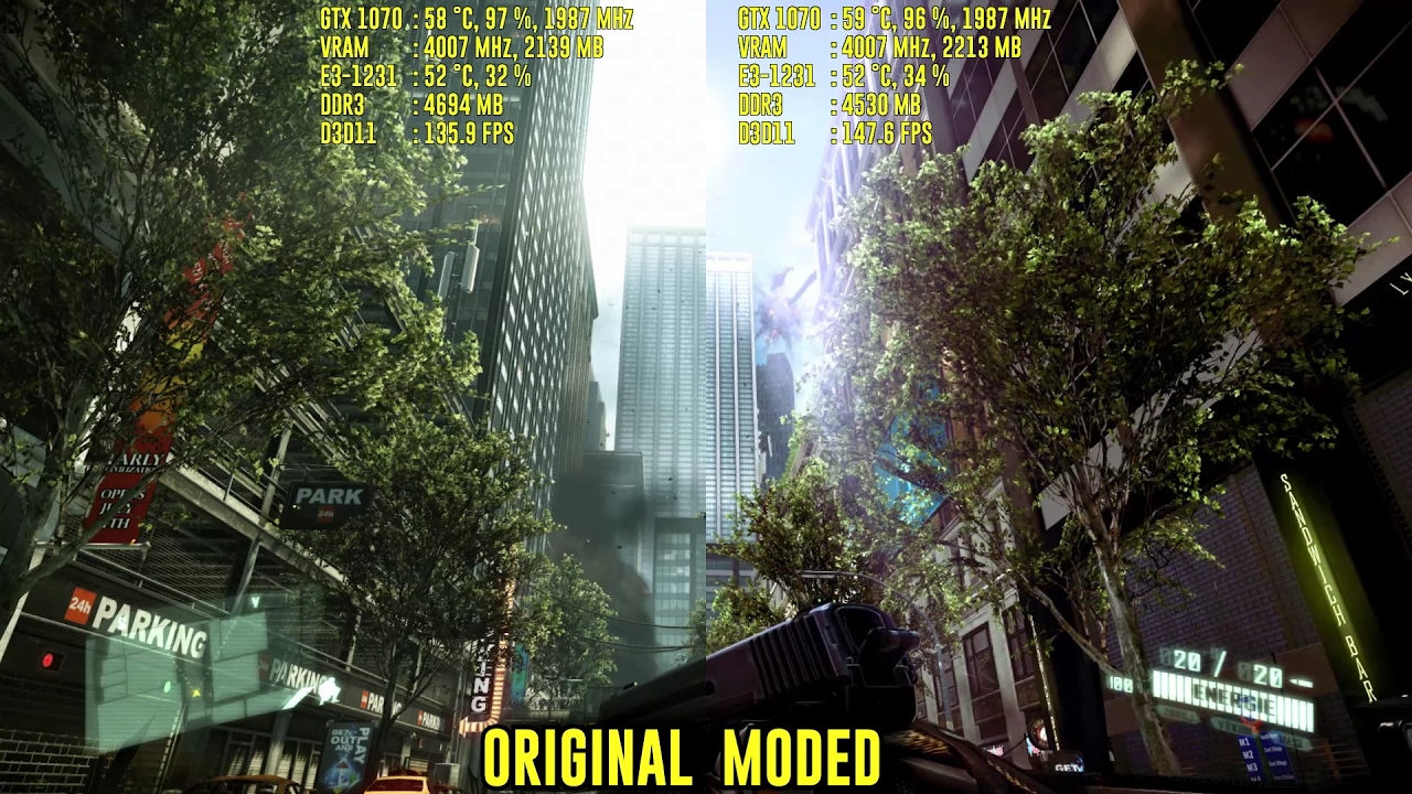 Crysis 2: Original vs BlackFire Mod 2 | Comparison