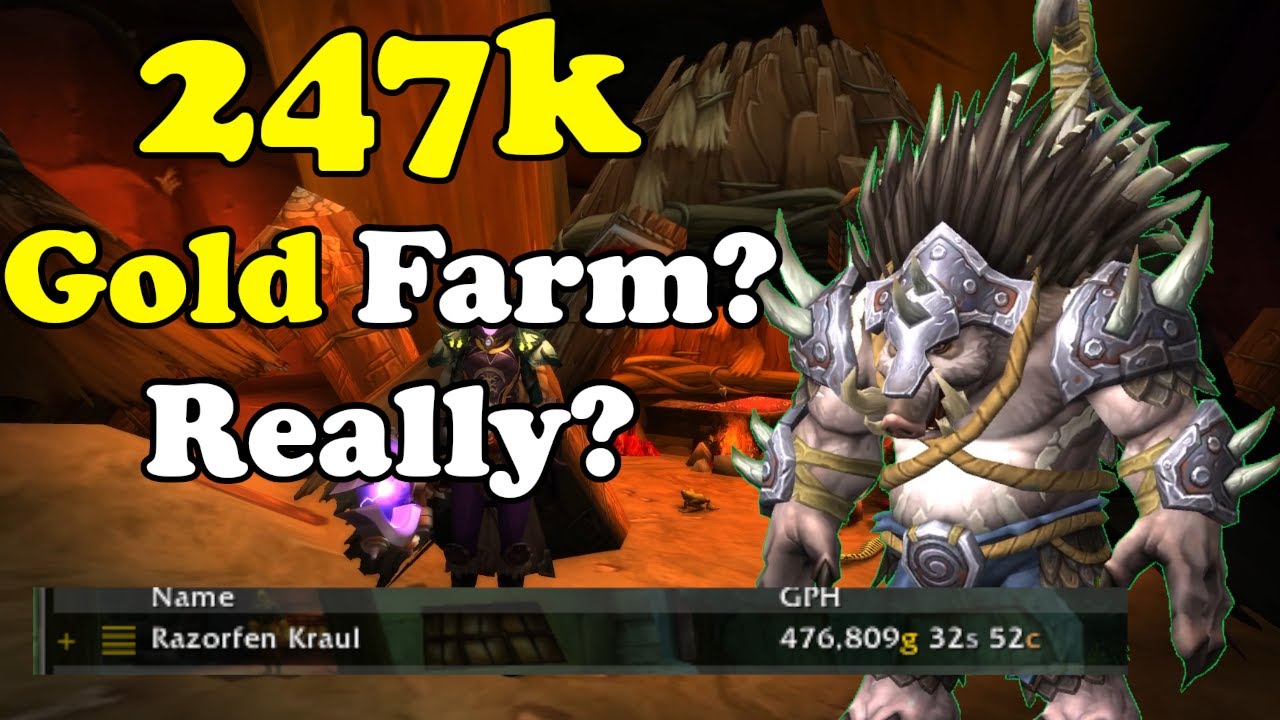 247K Really?!..Gold Farm In WoW - Gold Making, Gold Farming