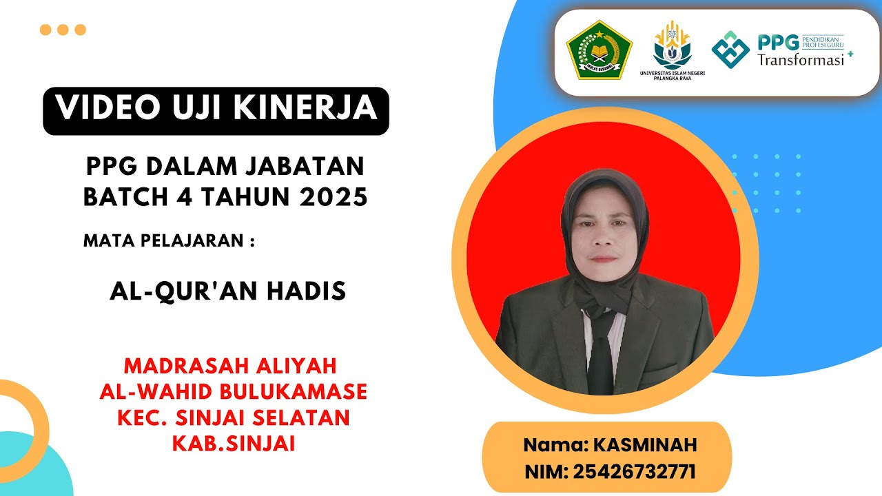 VIDEO UKIN PPG UNIVERSITAS ISLAM NEGRI PALANGKA RAYA
