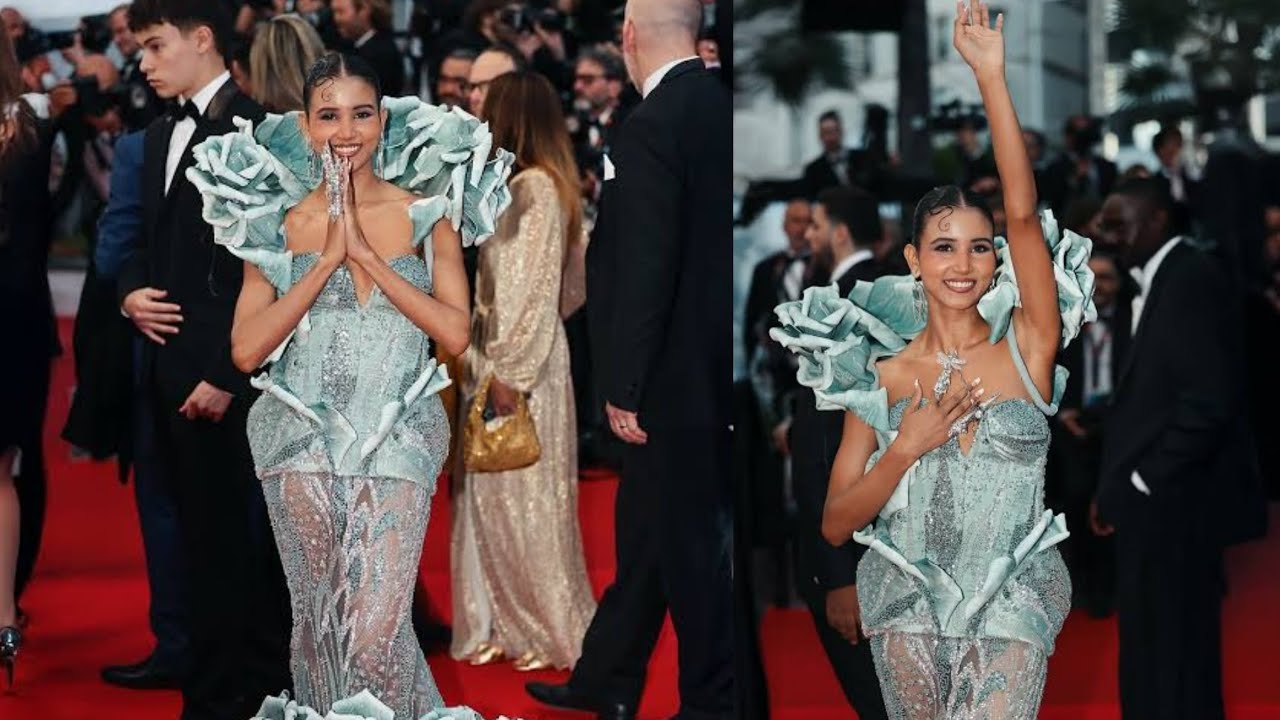 nancy tyagi so beautiful outfit cannes film festival 2025 look viral on social media