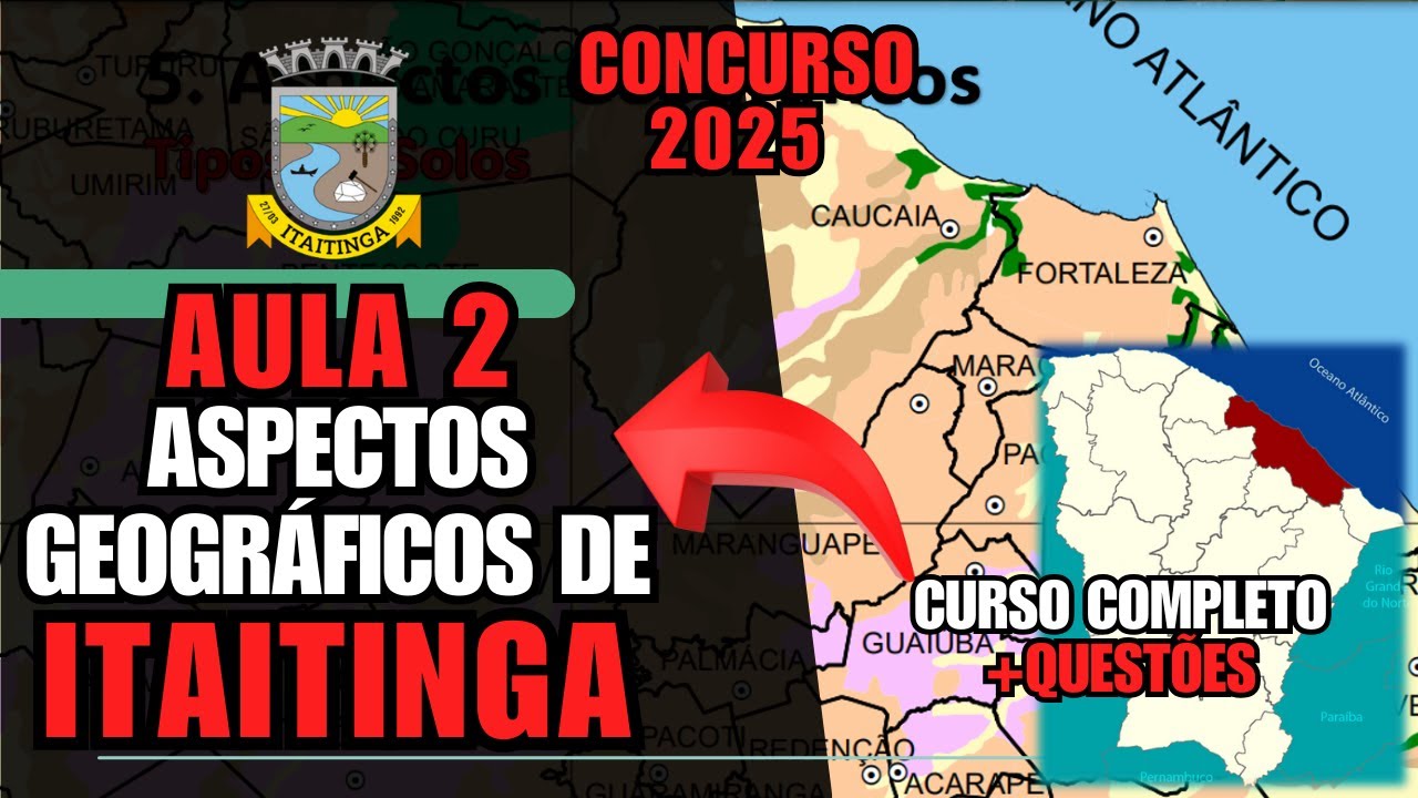 📍 AULA 2 – Aspectos Geográficos de Itaitinga-CE + Questões 🌍