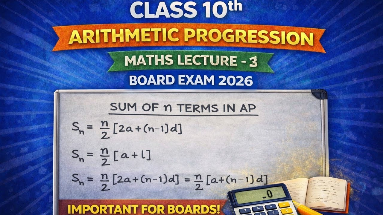 ARITHMETIC progression || Class -10th|| Maths|| Lecture-3rd 