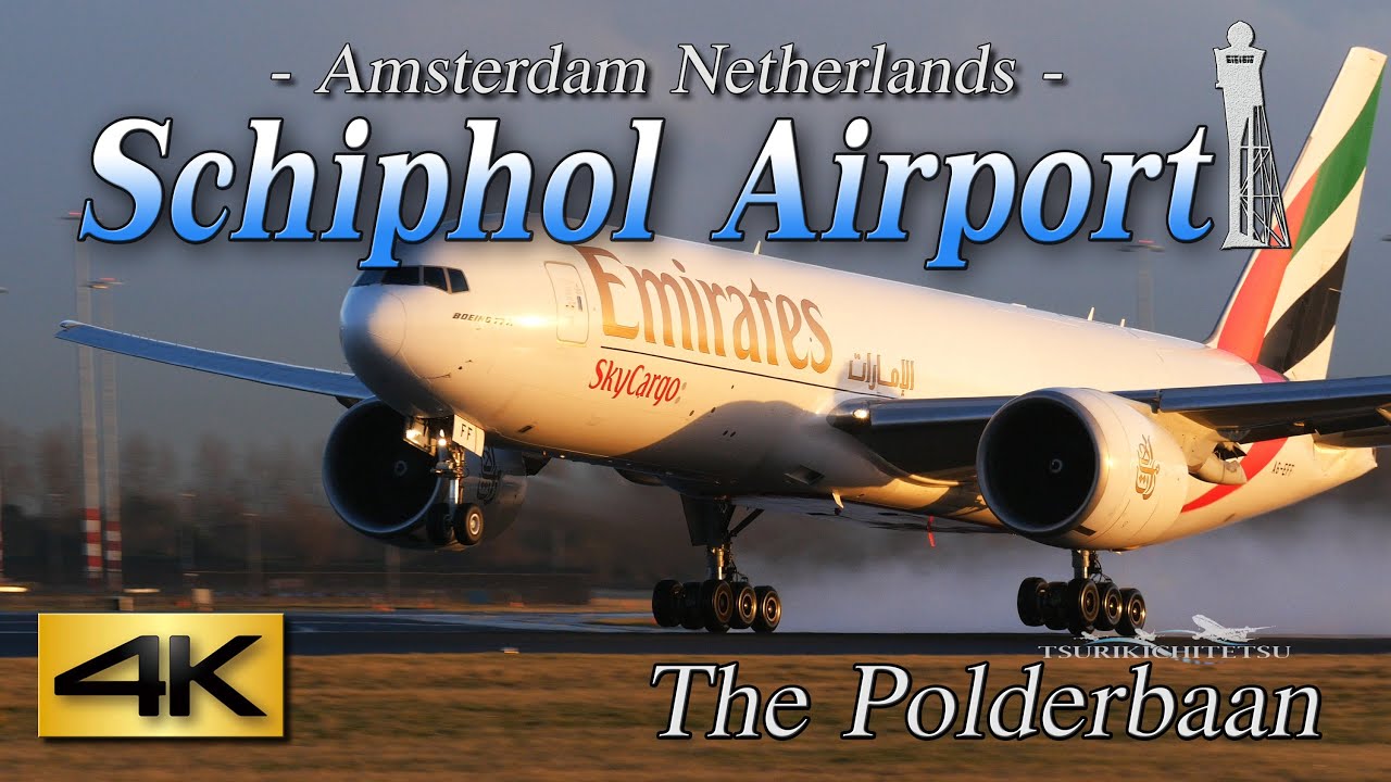 【4K】1H 65Airliner's!! Amazing Schiphol Airport-Ⅰ@Polderbaan