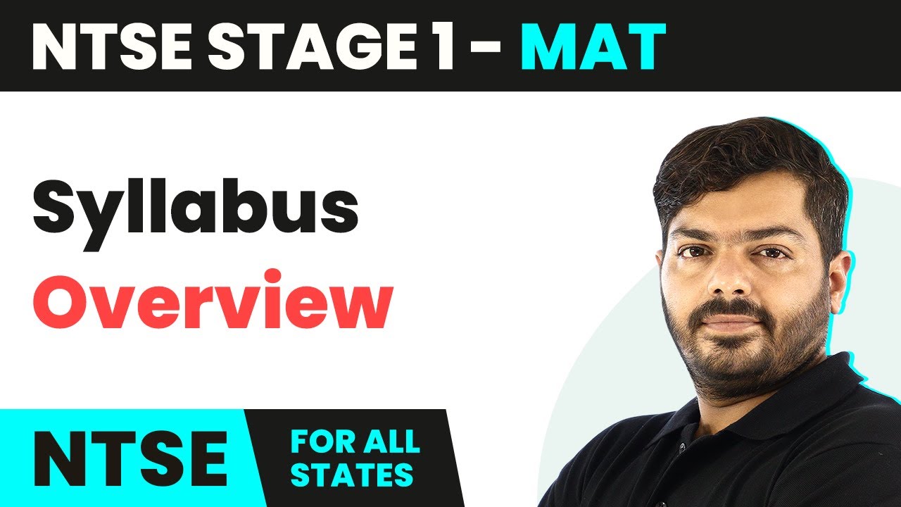 NTSE MAT (Stage 1) - Syllabus Overview (For All States)