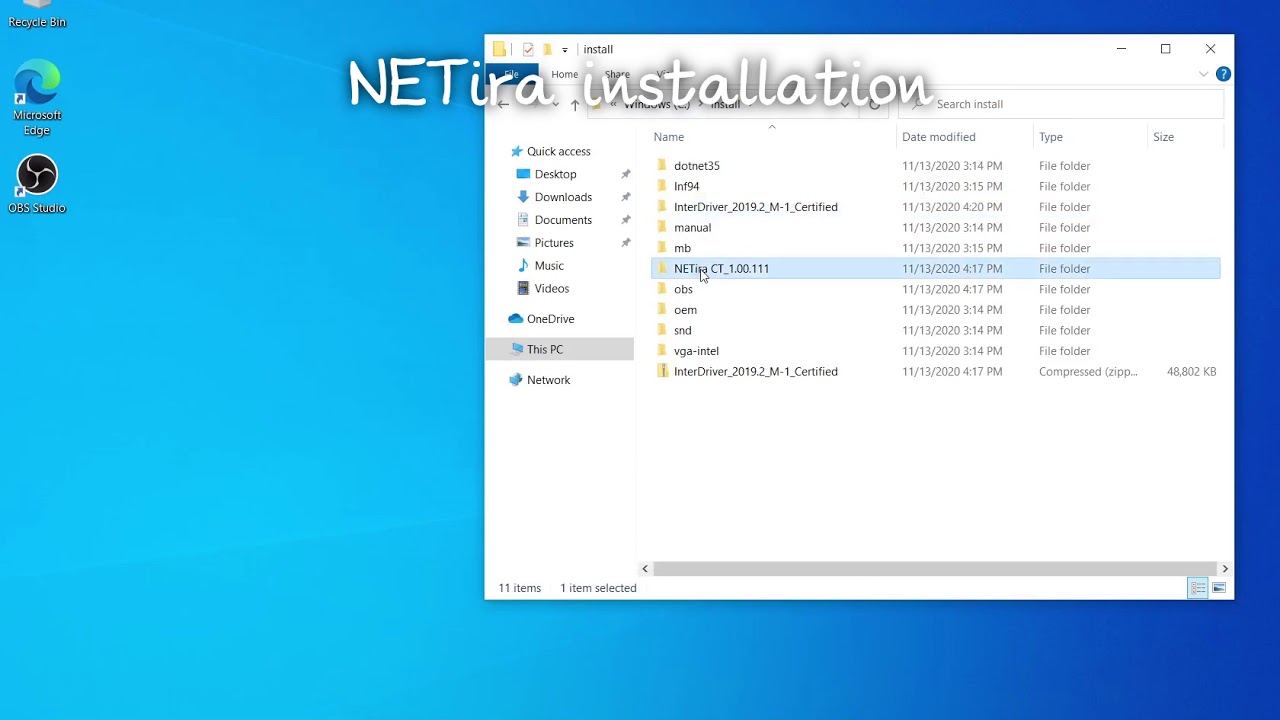 Installation of Honeywell printer and NETira configuration utility