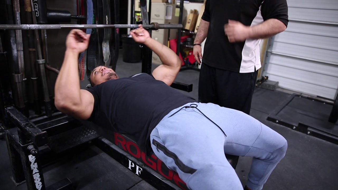 HOW TO BENCH With Larry Wheels and my coach Gaglionestrength