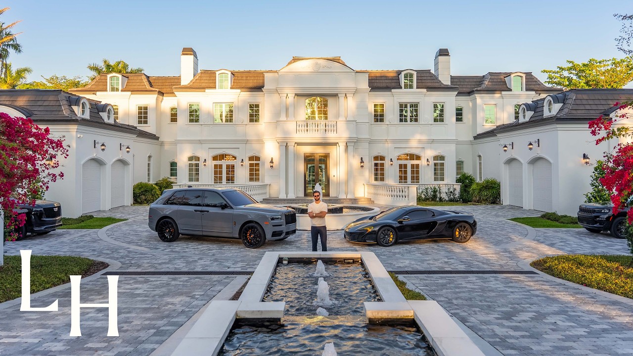 Inside a $19,500,000 Miami Mansion with 9 Bedrooms & Resort Style Grounds