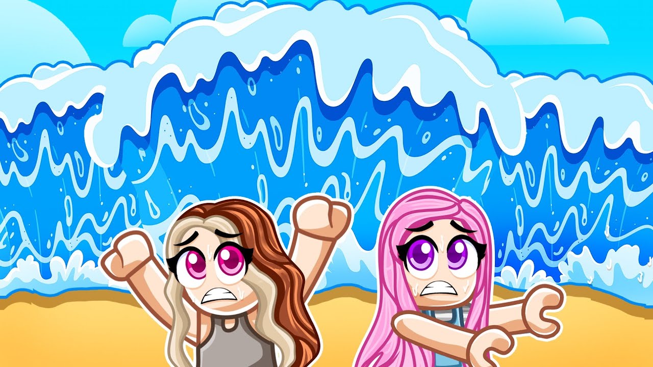 Sobrevivendo ao Tsunami Gigante no Roblox!