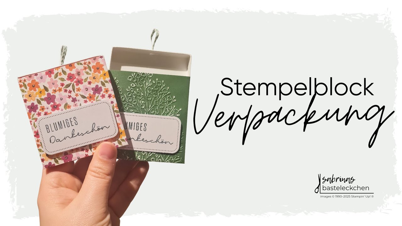 Stempelblock-Verpackung basteln | einfach & dekorativ | mit Produkten von Stampin' Up!®
