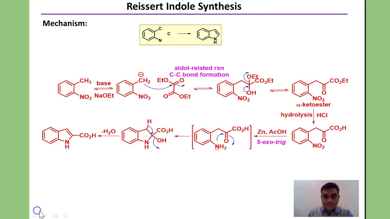 Methods of indole synthesis Part I, Reissert, Batcho-Leimgruber, Madelung indole synthesis,
