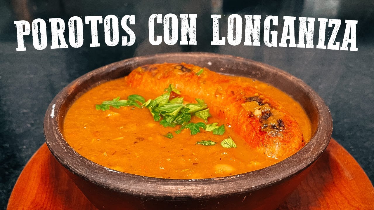 Porotos (Frijoles) con Longaniza - Receta Chilena y Económica | Slucook