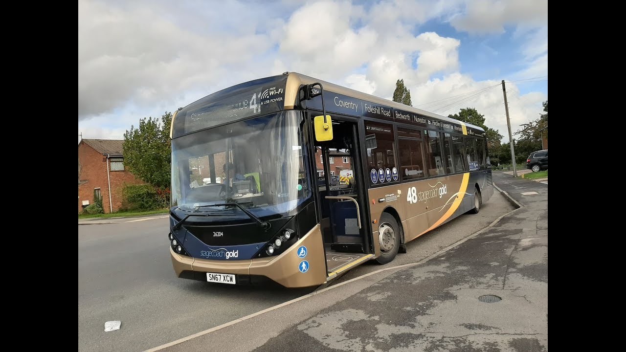 Stagecoach Gold Midlands ADL Enviro 200MMC SN67XCW 26204 in Nuneaton on Route 42.