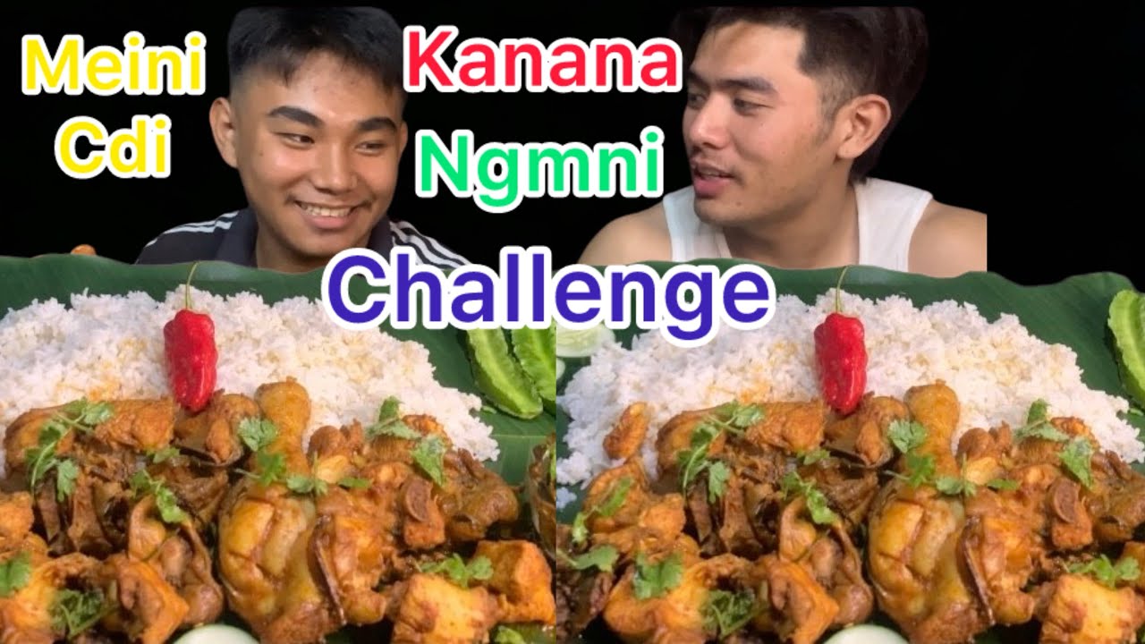 Chicken curry mukbang challenge// ngacsu mayamgi damak challenge pujark a // punishment su🤗